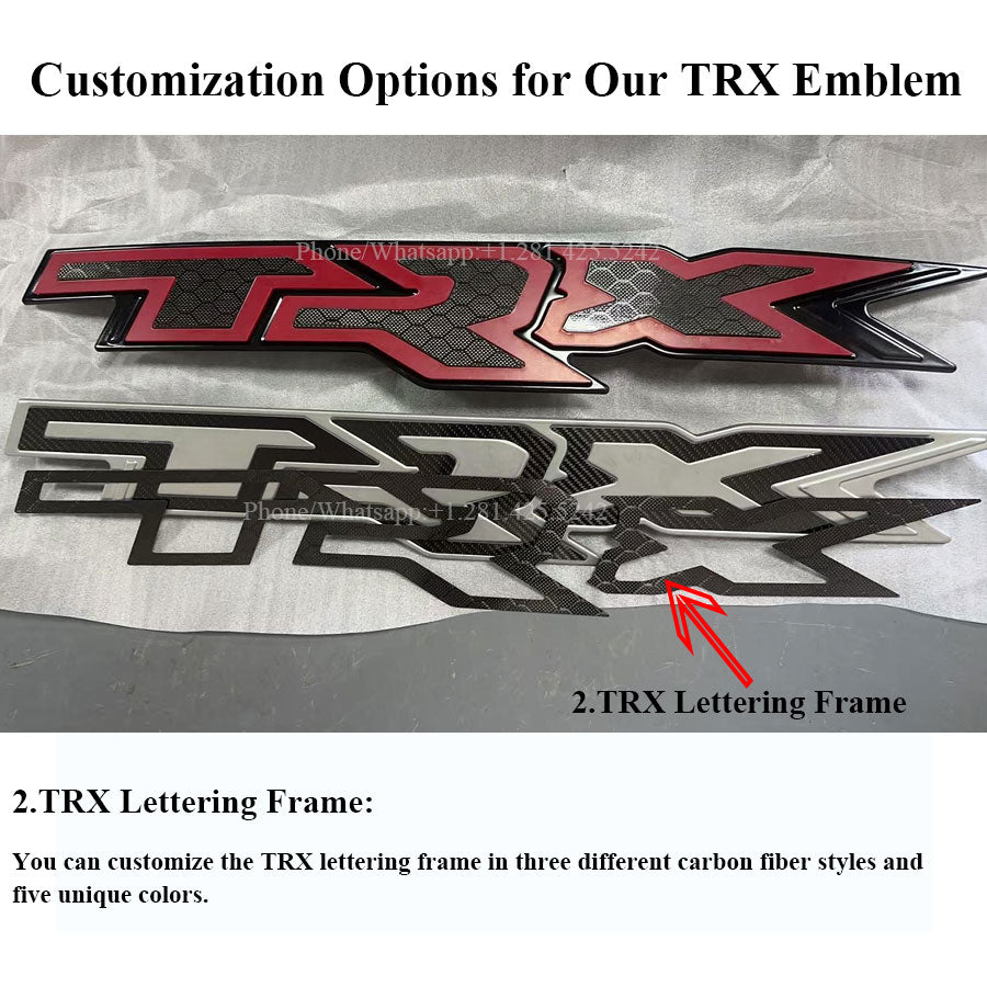 Custom Ram TRX Inserts Grille For Ram 1500 TRX (2021-2024) Ram 1500 RHO (2025)