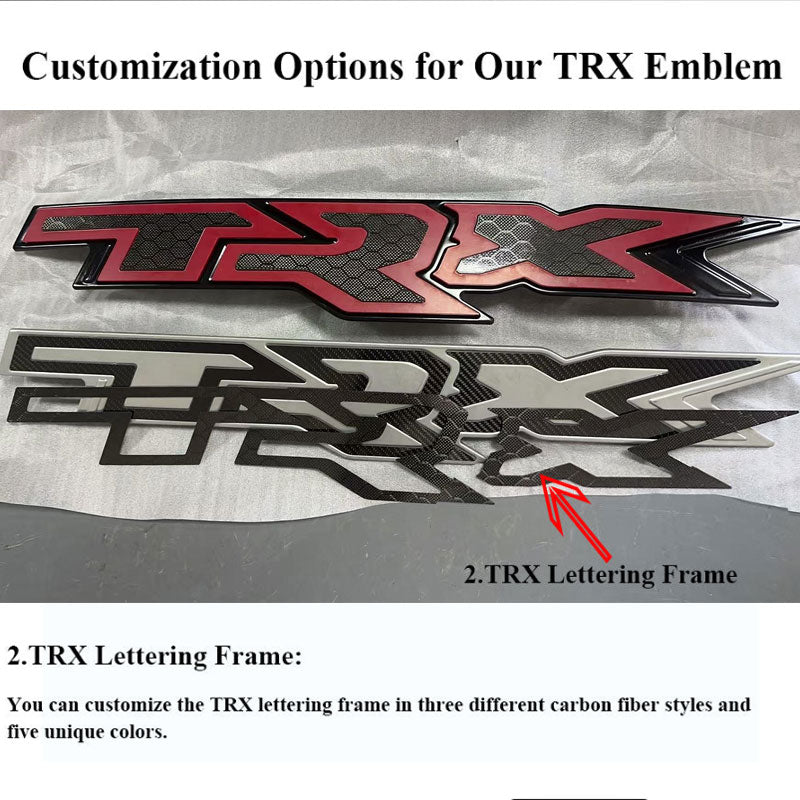 Custom Black Ram TRX Inserts Grille For Ram 1500 TRX (2021-2024) Ram 1500 RHO (2025)