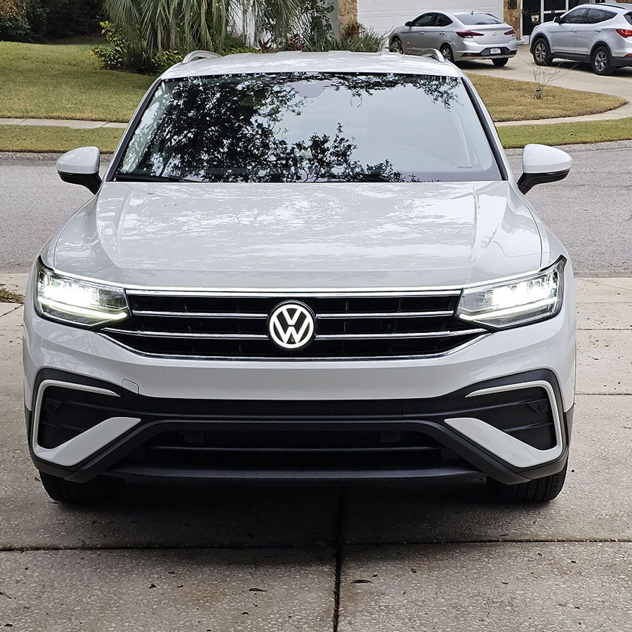 3rd Gene VW Light up Emblem for Tiguan (2018-2024) (Compatible with ACC/radar for Emergency Braking)