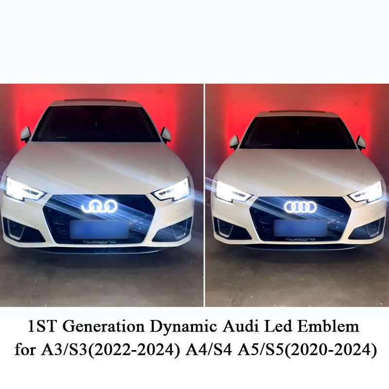 1ST Gene Dynamic Audi Led Emblem 252mm for A3/S3(2022-2025) A4/S4 A5/S5(2020-2025)