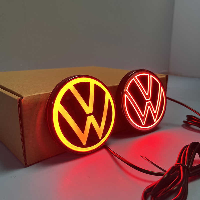 VW Rear LED Emblem 89.8mm/3.54 Inches and 117mm/4.60 Inches