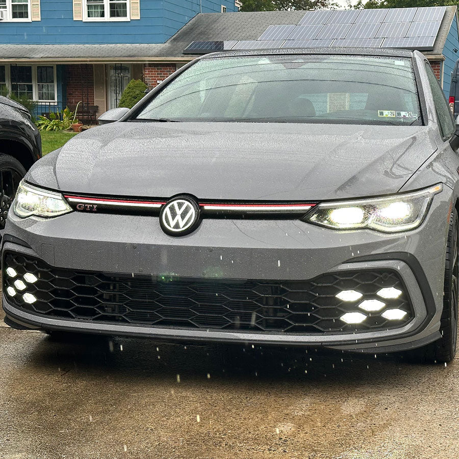 3.5th & 4th Gene VW Light up Emblem light for Golf MK8.5 (2024–Present) (Compatible with ACC/Radar for Emergency Braking)