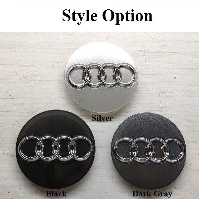 Custom Audi Floating Center Caps for e-tron Stock Wheel (2019-2023)