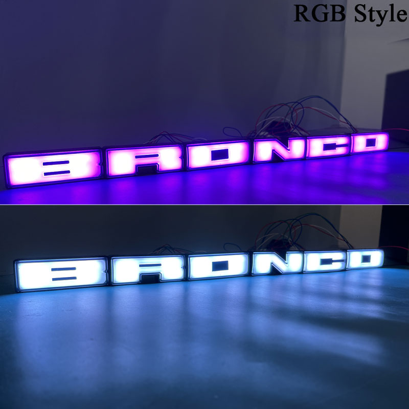 RGB Ford Bronco Illuminated Emblems (2021-Present)