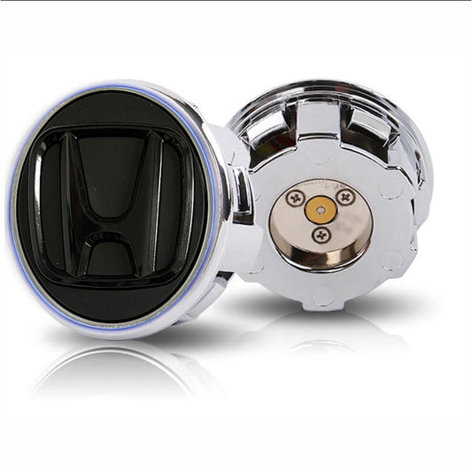 Custom All Black Honda Floating Center Caps 62mm 69mm for Stock Wheels