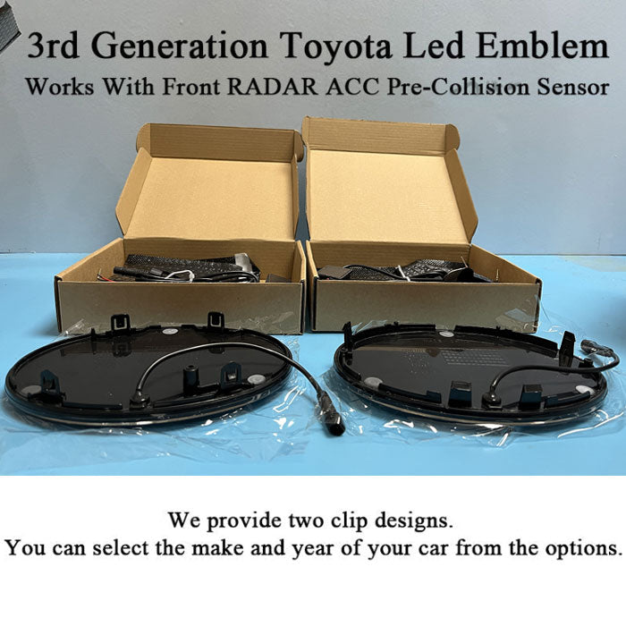 3rd Generation Toyota Led Emblem Works With Front RADAR ACC Pre-Collision Sensor