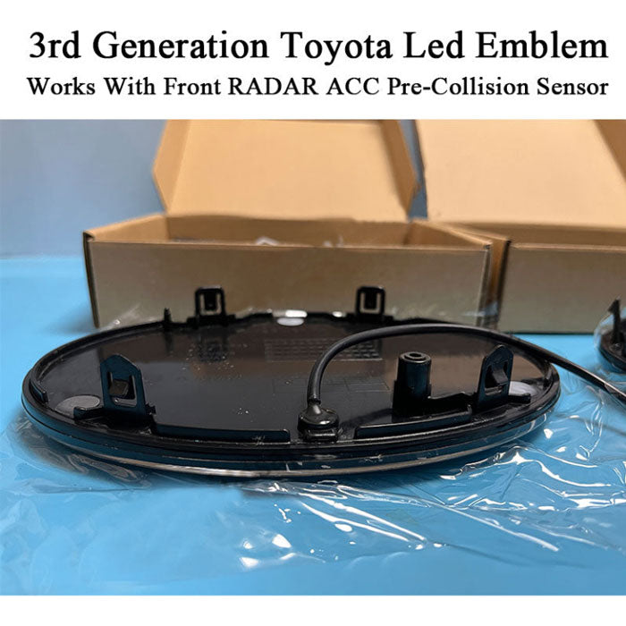 3rd Generation Toyota Led Emblem Works With Front RADAR ACC Pre-Collision Sensor