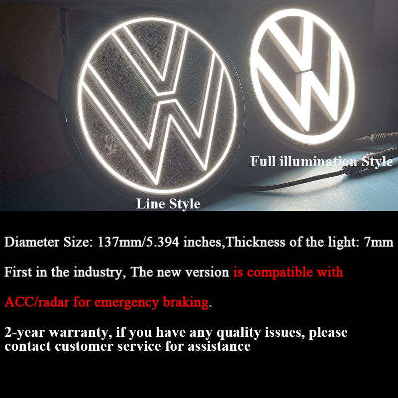 3.5th & 4th Gene VW Light up Emblem for T-ROC (2018-2025)