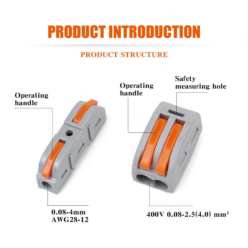Universal Fast Wiring Cable Connectors