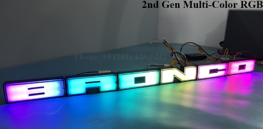 🚀 Major Upgrade: Introducing the 2nd Generation Multi-Color RGB Bronco Illuminated Emblems