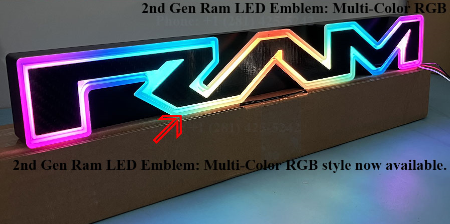 🚀 Major Upgrade: Introducing the 2nd Generation Multi-Color RGB Ram LED Emblem