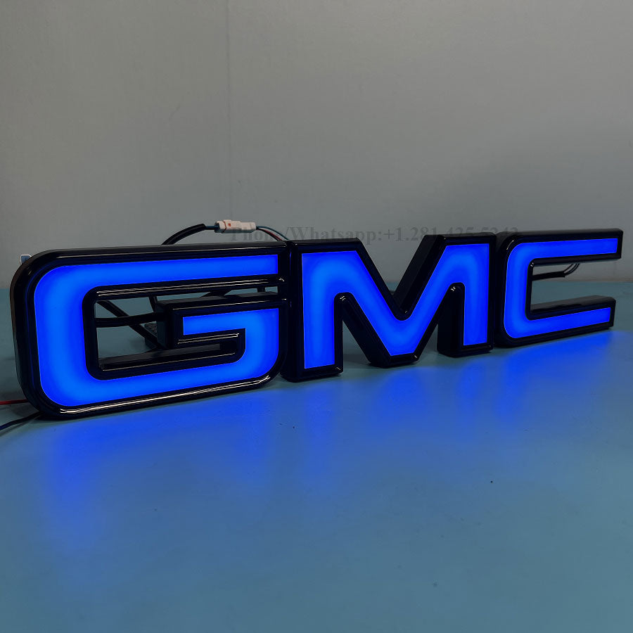 Dynamic Light up GMC Emblem for Sierra 1500 2500 HD 3500 HD (2019-2025)
