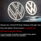 Dynamic VW Led Emblem Light 147mm for Passat (2012-2015) Tiguan (2012-2017) CC(2012-2017)