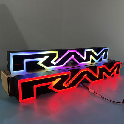 2nd Gene RGB Style Light up Ram Grill Letters Fit For Ram 1500 (2025-2026)