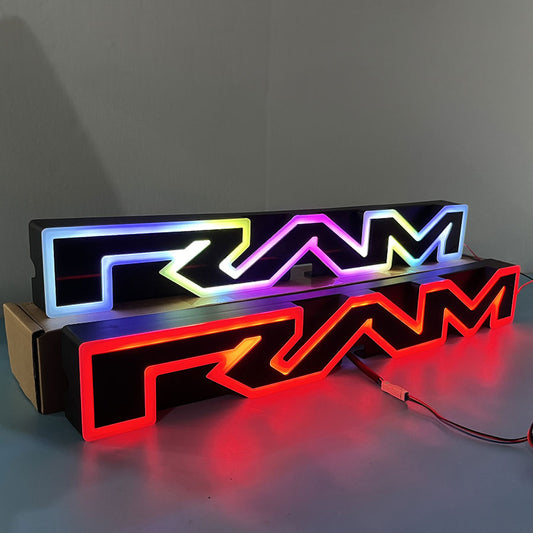 2nd Gene RGB Style Light up Ram Grill Letters Fit For Ram 1500 (2025-2026)
