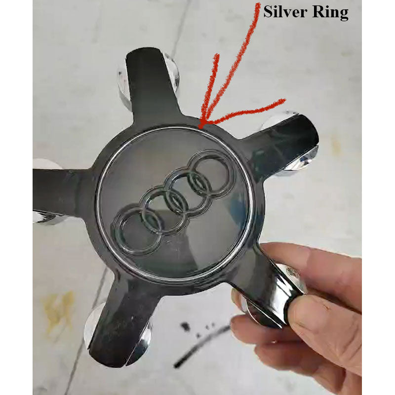 Custom Five Claws Audi Floating Center Caps for Stock Wheels
