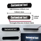 Custom LED Grille Light with Your Text — Universal Fit, 18cm (12V)