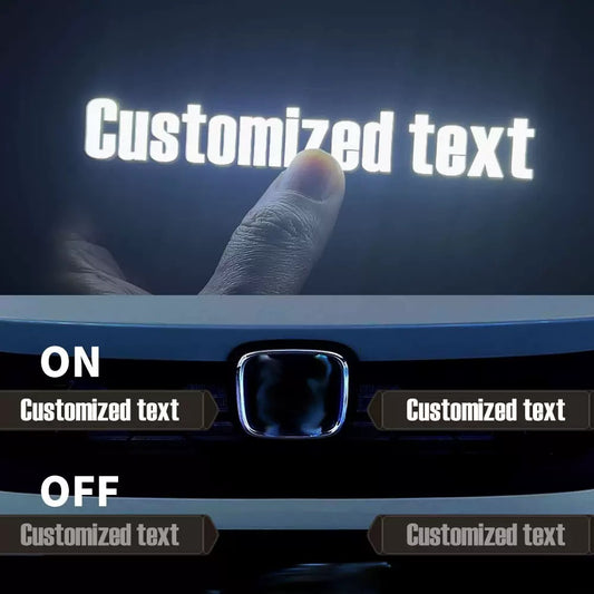 Custom LED Grille Light with Your Text — Universal Fit, 18cm (12V)