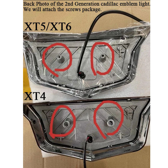 2nd Generation Cadillac LED Emblem for XT Series (XT4 XT5 XT6 XTS)