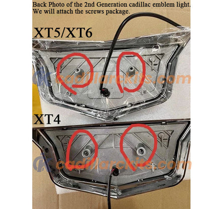 2nd Generation Cadillac LED Emblem for XT Series (XT4 XT5 XT6 XTS)