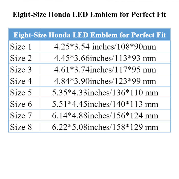 3rd Generation Dynamic Honda Fit Led Emblem (2009-2020)