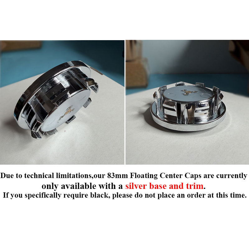 Custom 83mm Floating Center Caps for Escalade Original Rims (2015-2025)