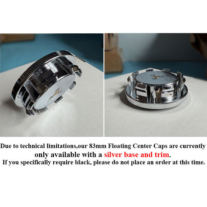 Custom 83mm Floating Center Caps for Escalade Original Rims (2015-2025)