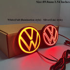 VW Rear LED Emblem 89.8mm/3.54 Inches  and 117mm/4.60 Inches