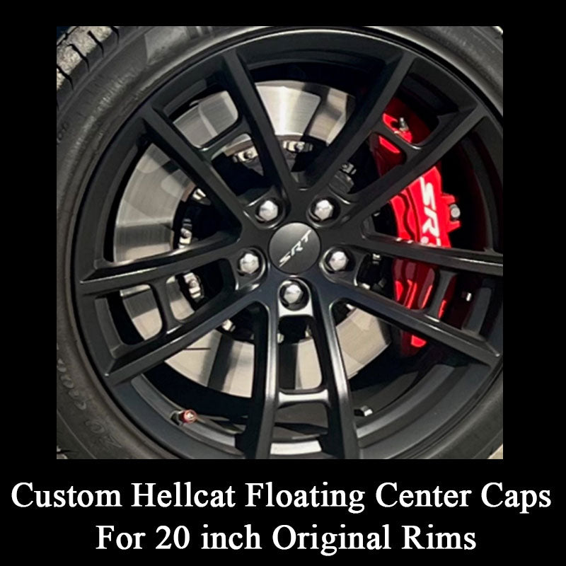 Custom Hellcat Floating Center Caps For 20 inch Original Rims