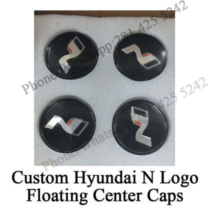 Dynamic Center Caps for Hyundai Kona Stock Wheels (2018-2024)