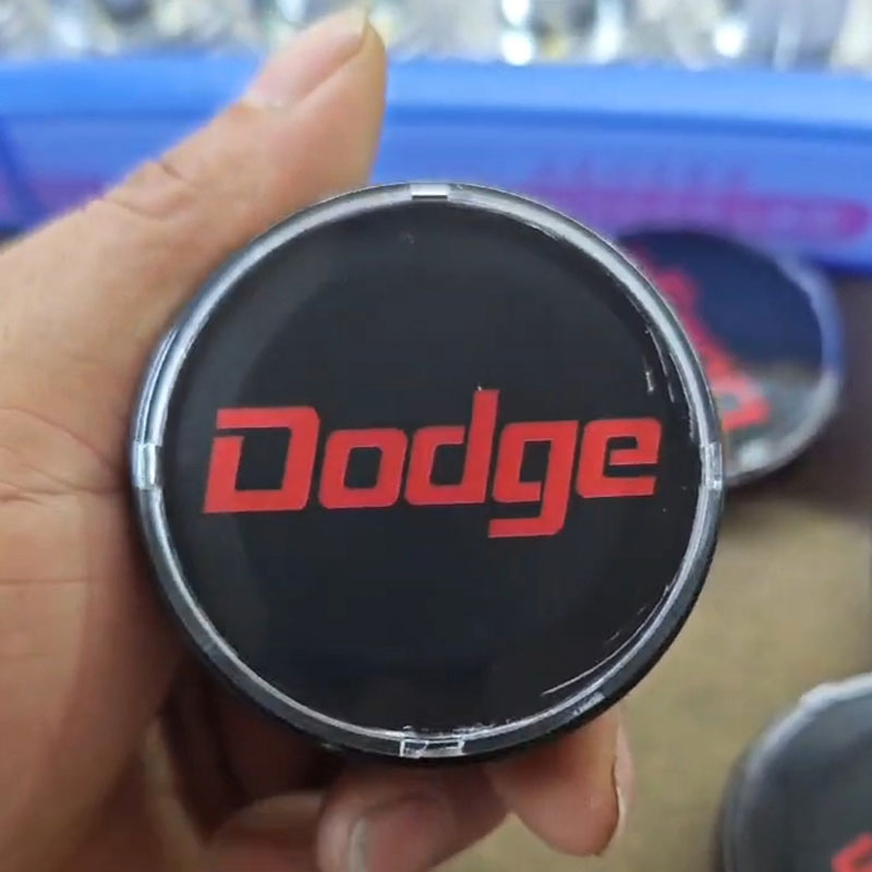 Custom Dodge Floating Center Caps for Stock Wheel or Aftermarket Wheels