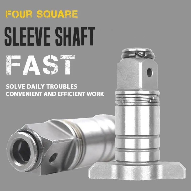 Four Square Sleeve Shaft for Single/Dual Use Cordless Wrench