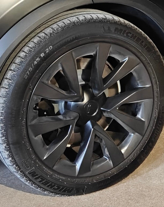 Custom Floating Center Caps for Tesla Model X Plaid 20″  Wheels