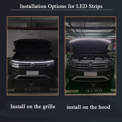 Dynamic LED Strips for Hood Edge or Grille