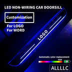 Custom S line Lettering Wireless Illuminated stuff plate for Audi Series Cars
