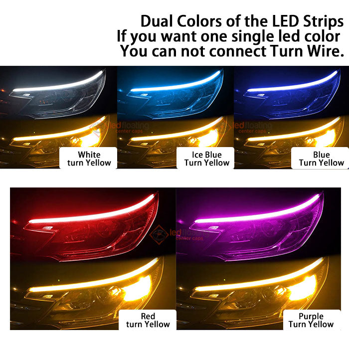 Dynamic Light Strips for Car grille (2Pcs)