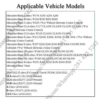 2nd Generation Dynamic Mercedes Light up Emblem Light 185mm (Two Animations)