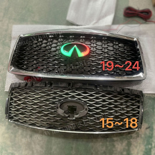 Multi-Color RGB Style Infiniti QX80 Led Emblem (2015–2024)