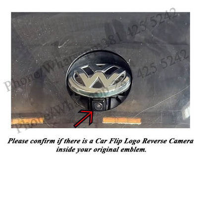 VW Rear Red LED Emblem For Vehicles with Flip-Style Reverse Cameras