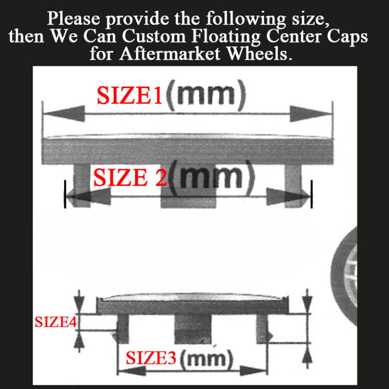 How to custom the Buick Floating Center Caps