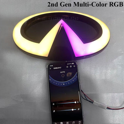 2nd Gene Multi-Color RGB Style Infiniti QX70 Led Emblem (2013–2019)