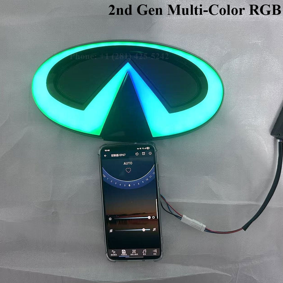 2nd Gene Multi-Color RGB Style Infiniti QX70 Led Emblem (2013–2019)