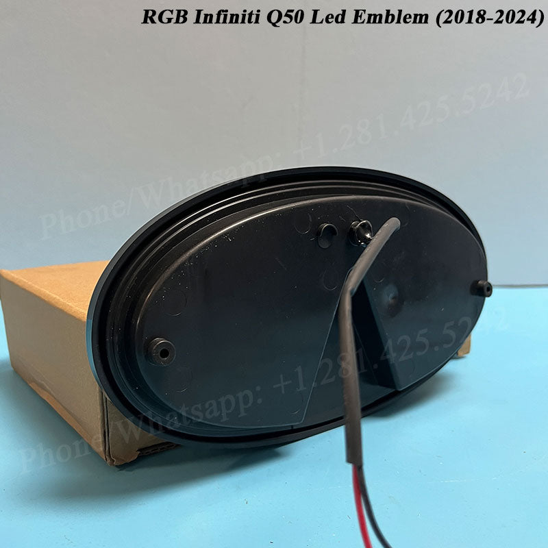 New RGB Infiniti Q50 Led Emblem (2018-2024) (Bicolor)