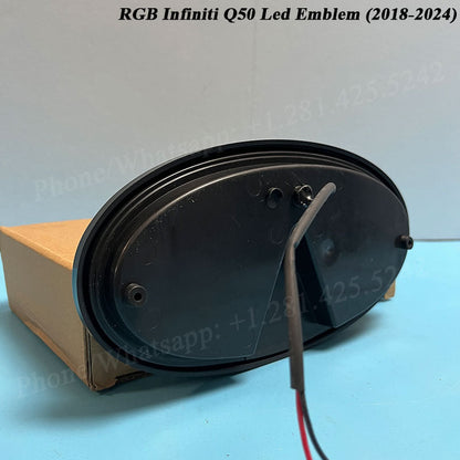 New RGB Infiniti Q50 Led Emblem (2018-2024) (Bicolor)
