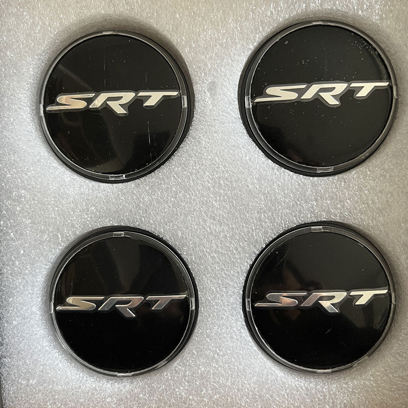 Custom SRT Floating Center Caps for Dodge Challenger/Charger/Durango/Grand Caravan/ Hornet