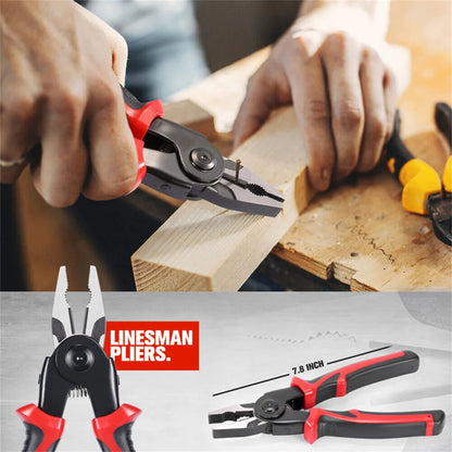 5 in 1 pliers with 5 Interchangeable Tool Heads
