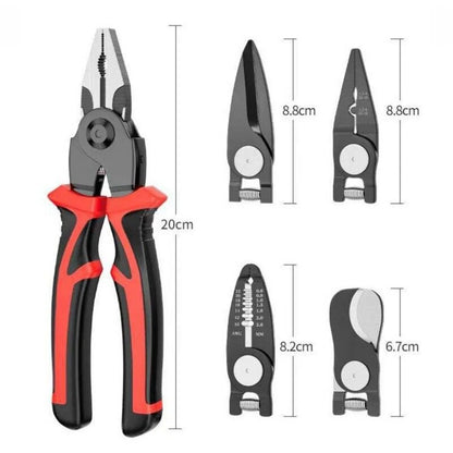 5 in 1 pliers with 5 Interchangeable Tool Heads
