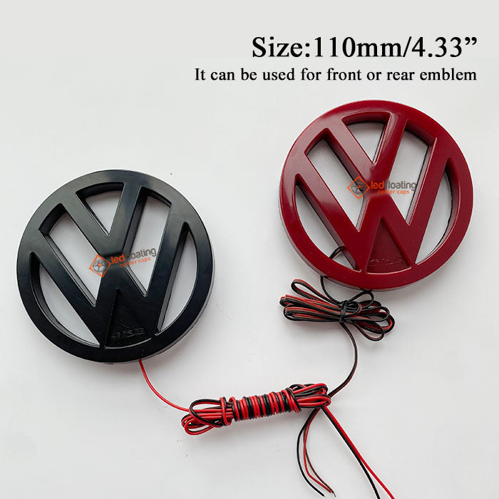 110mm Dynamic VW LED Emblem Light (Dual Fitment Front or Rear)