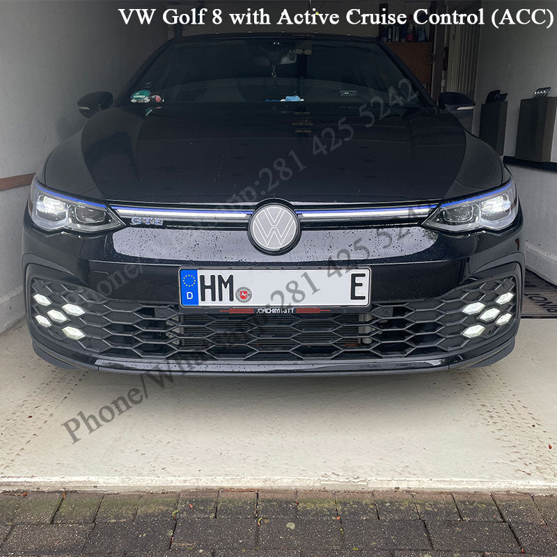 3.5rd Gene VW Light up Emblem light for Golf MK8 (2019–Present) (Compatible with ACC/Radar for Emergency Braking)