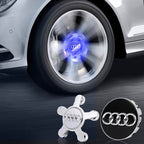 Custom Five Claws Audi Floating Center Caps for Stock Wheels